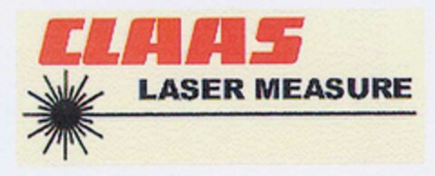 CLAAS LASER MEASURE Logo (DPMA, 11/27/2002)