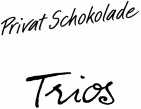 Privat Schokolade Trios Logo (DPMA, 15.09.2004)