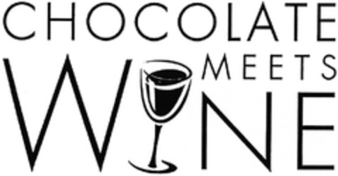 CHOCOLATE MEETS WINE Logo (DPMA, 10.09.2007)
