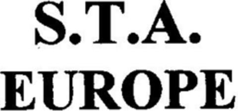 S.T.A. EUROPE Logo (DPMA, 18.11.1995)