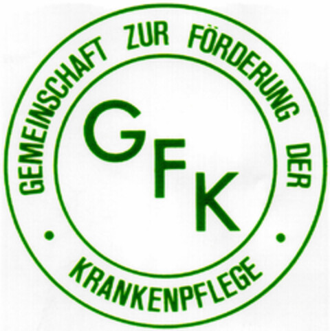 GFK GEMEINSCHAFT ZUR FÖRDERUNG DER KRANKENPFLEGE Logo (DPMA, 14.12.1995)