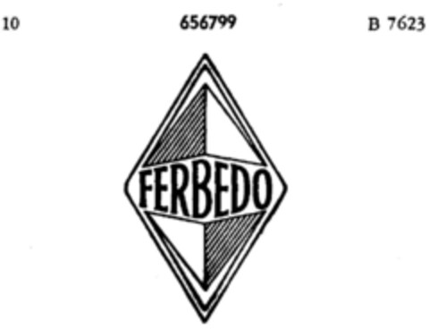 FERBEDO Logo (DPMA, 13.07.1953)