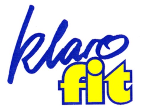 klaro fit Logo (DPMA, 16.07.1994)