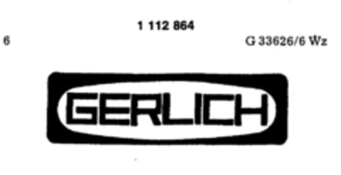 GERLICH Logo (DPMA, 09/25/1986)
