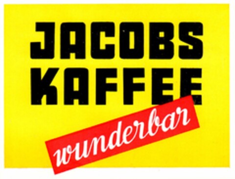 JACOBS KAFFEE wunderbar Logo (DPMA, 28.02.1957)