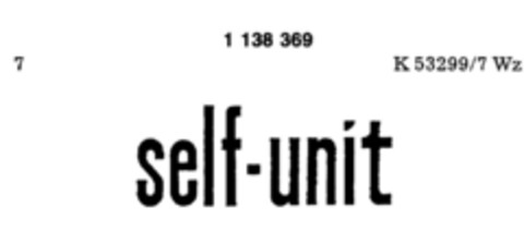 self-unit Logo (DPMA, 30.08.1988)