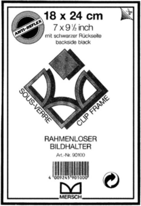 MERSCH RAHMENLOSER BILDHALTER Logo (DPMA, 21.09.1994)