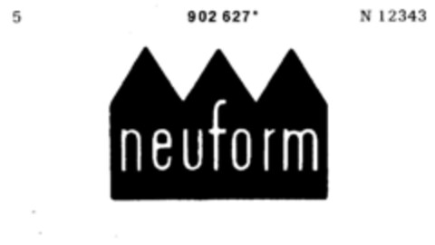 neuform Logo (DPMA, 22.12.1970)