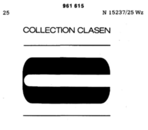 COLLECTION CLASEN Logo (DPMA, 19.11.1976)