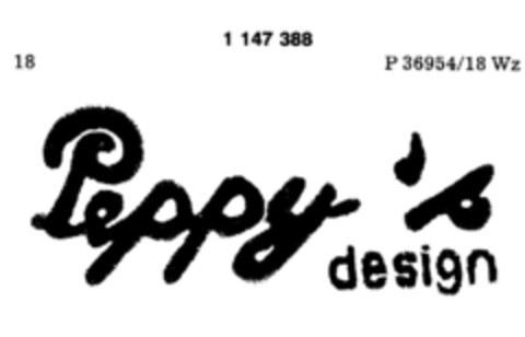 Peppy`s design Logo (DPMA, 03.09.1988)