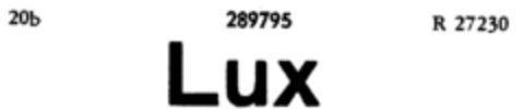 Lux Logo (DPMA, 04/25/1922)