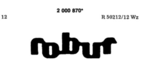 robur Logo (DPMA, 01.12.1990)