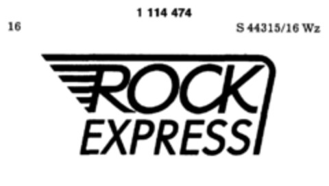 ROCK EXPRESS Logo (DPMA, 16.01.1987)