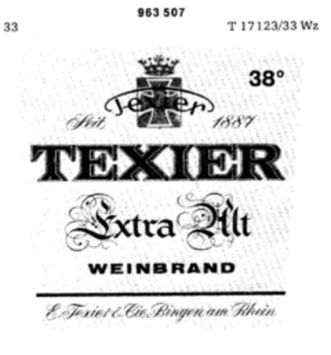 TEXIER Extra Alt Logo (DPMA, 21.01.1976)