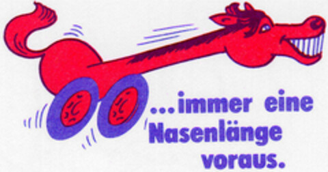 immer eine Nasenlänge voraus Logo (DPMA, 05/13/1985)