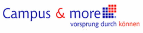 Campus & more vorsprung durch können Logo (DPMA, 11.05.2001)