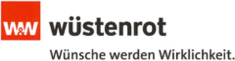 W&W wüstenrot Wünsche werden Wirklichkeit. Logo (DPMA, 12.06.2014)