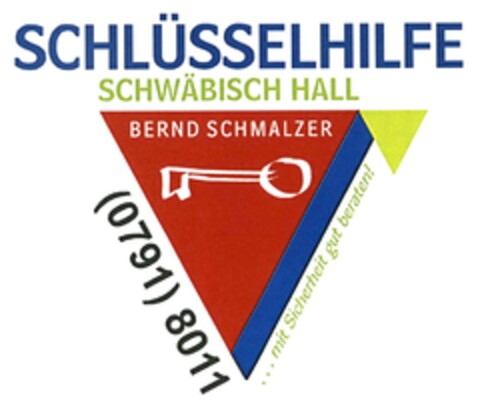 SCHLÜSSELHILFE SCHWÄBISCH HALL BERND SCHMALZER Logo (DPMA, 05/29/2015)