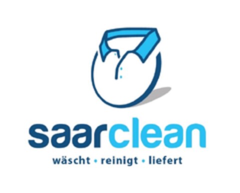 saarclean wäscht · reinigt · liefert Logo (DPMA, 09/23/2016)