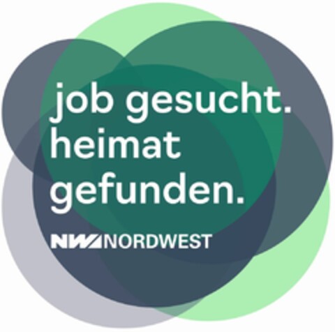 job gesucht. heimat gefunden. NW NORDWEST Logo (DPMA, 29.09.2022)