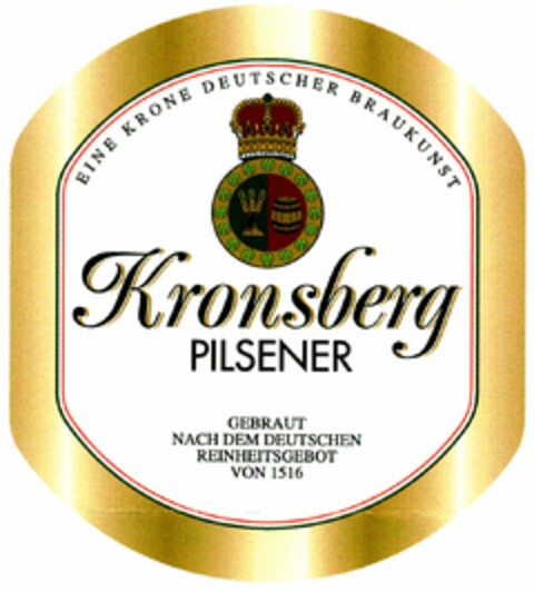 Kronsberg PILSENER Logo (DPMA, 06/06/2005)