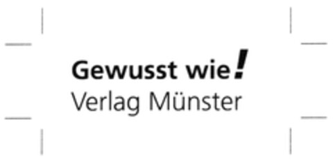 Gewusst wie! Verlag Münster Logo (DPMA, 27.09.2007)