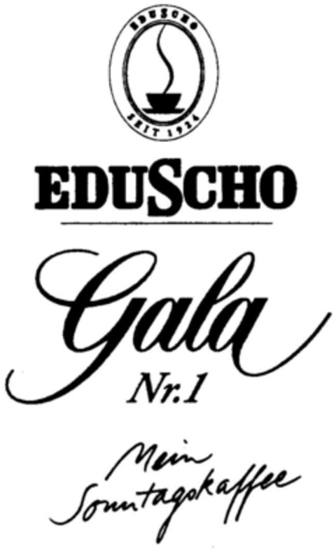 Eduscho Gala Nr.1 Mein Sonntagskaffee Logo (DPMA, 28.09.1995)