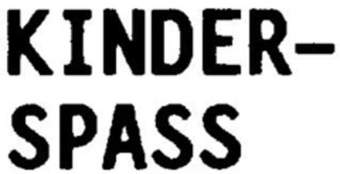 KINDER-SPASS Logo (DPMA, 11.01.1997)