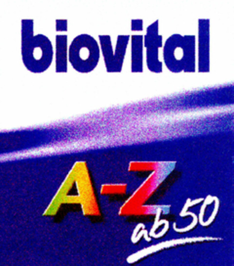 biovital A-Z ab 50 Logo (DPMA, 22.11.1999)