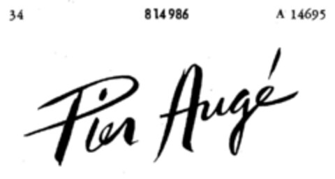 Pier Augé Logo (DPMA, 10.09.1964)