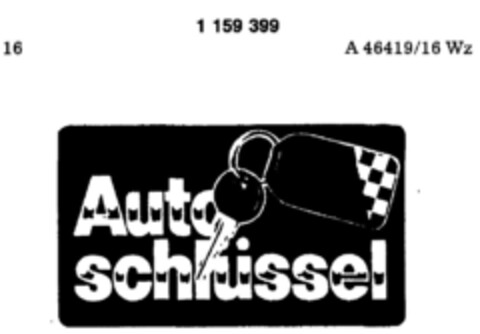 Autoschlüssel Logo (DPMA, 05/22/1989)