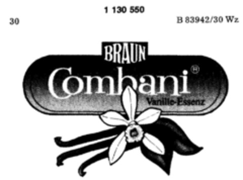 BRAUN Combani  Vanille-Essenz Logo (DPMA, 02/26/1988)