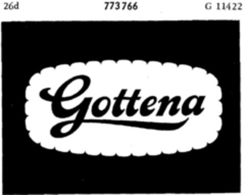 Gottena Logo (DPMA, 09.04.1962)
