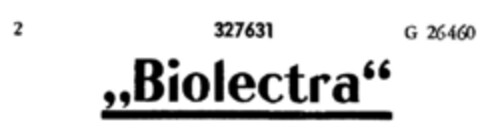 "Biolectra" Logo (DPMA, 07/28/1924)