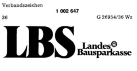 LBS Landes Bausparkasse Logo (DPMA, 04/02/1979)