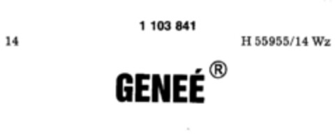 GENEE Logo (DPMA, 11.04.1986)