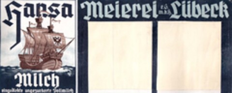 Hansa Milch Meierei Lübeck Logo (DPMA, 18.03.1936)
