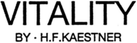 VITALITY BY·H.F.KAESTNER Logo (DPMA, 25.03.1993)