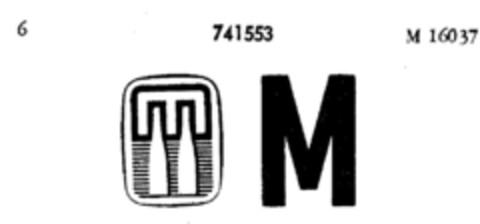 M Logo (DPMA, 13.02.1960)