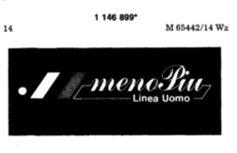 meno Piu Linea Uomo Logo (DPMA, 21.07.1989)