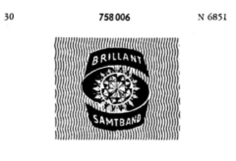 BRILLANT SAMTBAND Logo (DPMA, 03.08.1960)