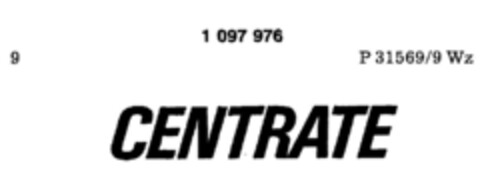 CENTRATE Logo (DPMA, 04.06.1984)