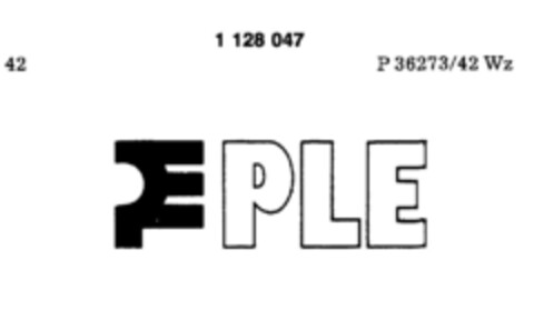 PLE Logo (DPMA, 04.03.1988)