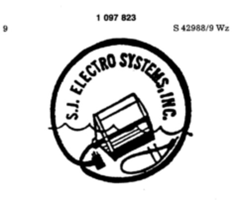 S.J. ELECTRO SYSTEMS, INC. Logo (DPMA, 28.02.1986)