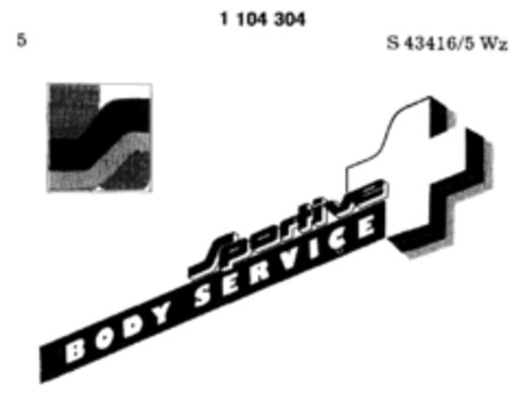 Sportive BODY SERVICE Logo (DPMA, 10.06.1986)