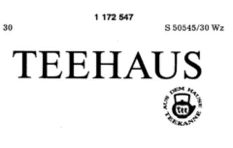TEEHAUS Logo (DPMA, 29.06.1990)