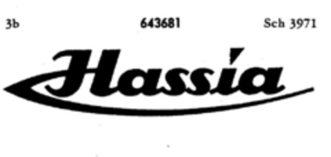 Hassia Logo (DPMA, 20.10.1952)