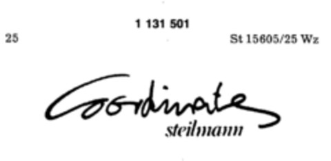 Coordinate steilmann Logo (DPMA, 18.03.1988)