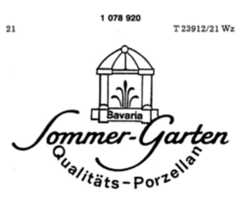 Sommer-Garten Qualitäts-Porzellan Logo (DPMA, 11/07/1984)