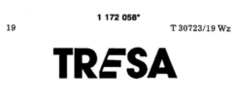 TRESA Logo (DPMA, 11.08.1990)